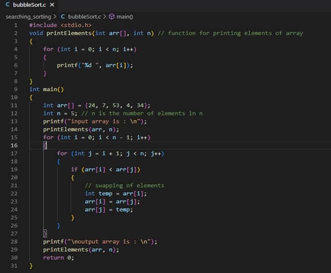 C# - Bubble sort