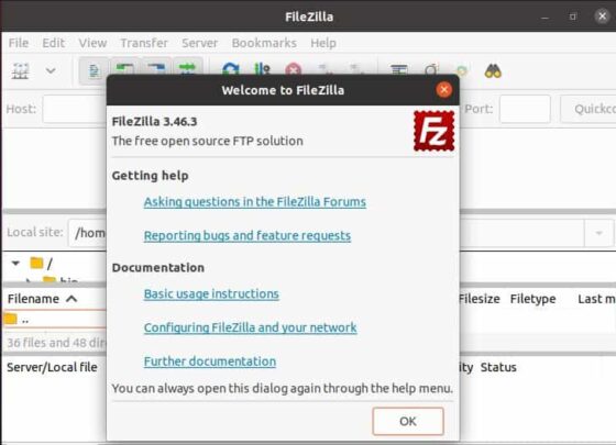 How to Install Filezilla on Ubuntu 20.04 LTS (Focal Fossa) 10