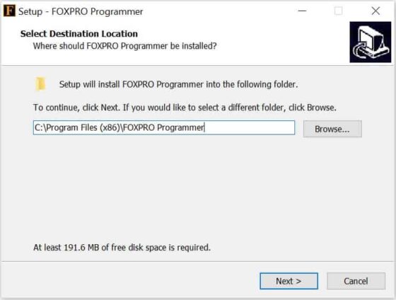 How to Install FOXPRO Programming Software in Windows 10 4