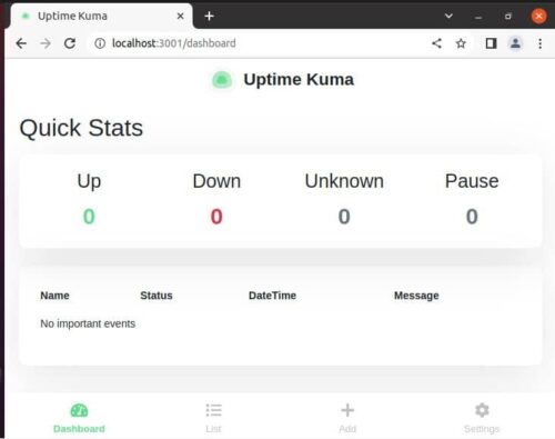 Uptime Kuma: Self-Hosted Server Monitoring tool on Linux 4