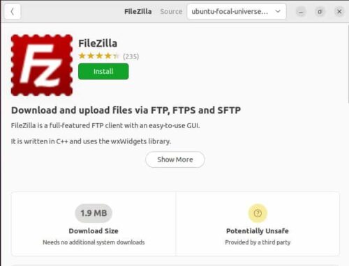 How to Install Filezilla on Ubuntu 20.04 LTS (Focal Fossa) 5