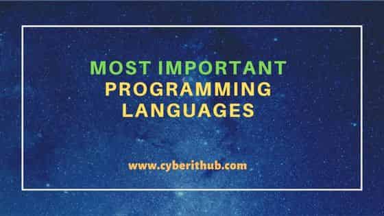 Most Important Programming Languages 1