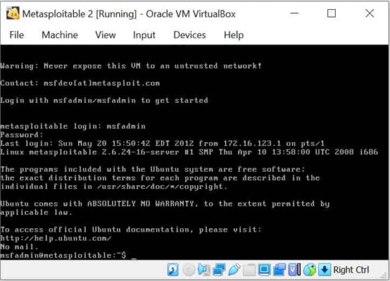 How to Install Metasploitable 2 in VirtualBox Using 4 Easy Steps 10