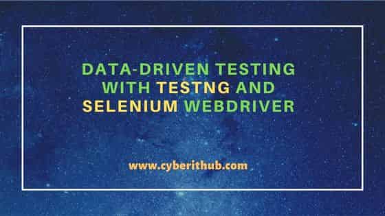 Data-Driven Testing with TestNG and Selenium Webdriver 28