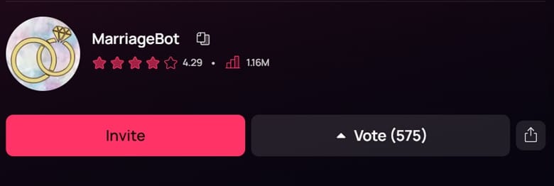 How to Use MarriageBot [MarriageBot Commands with Examples] 2