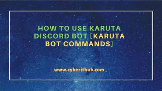 How to Use Karuta Discord Bot [Karuta Bot Commands] 38