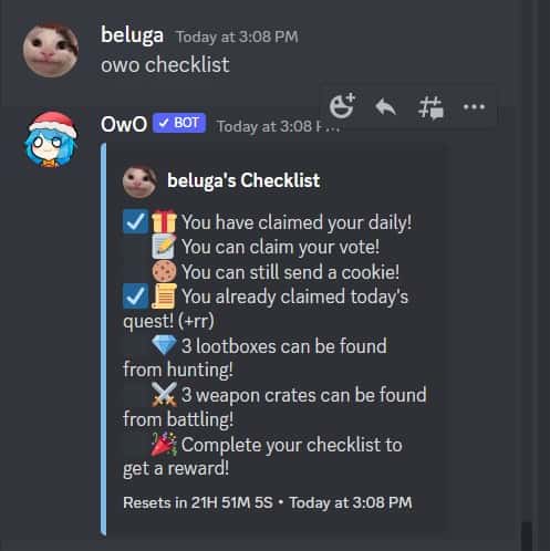 How to Use OwO Discord Bot [OwO Bot Commands] 11