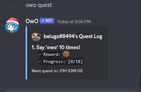 How to Use OwO Discord Bot [OwO Bot Commands] 8