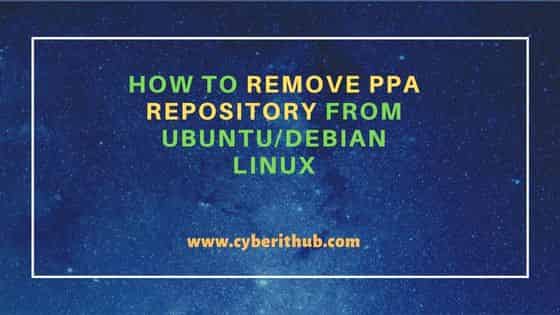 How to Remove PPA Repository from Ubuntu/Debian Linux 1