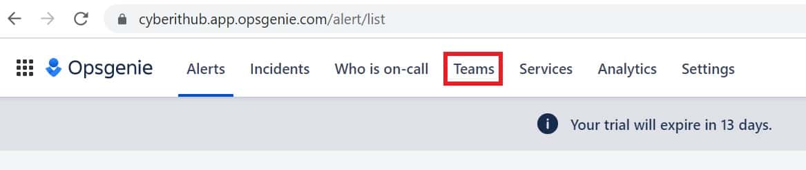 How to Add a Team in Opsgenie Alerting and On-call Management Tool 5