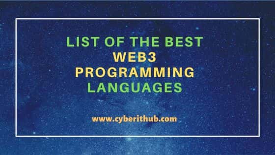 List of The Best Web3 Programming Languages 3