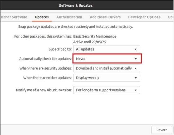 How to Enable or Disable Automatic Updates on Ubuntu/Debian Linux 3