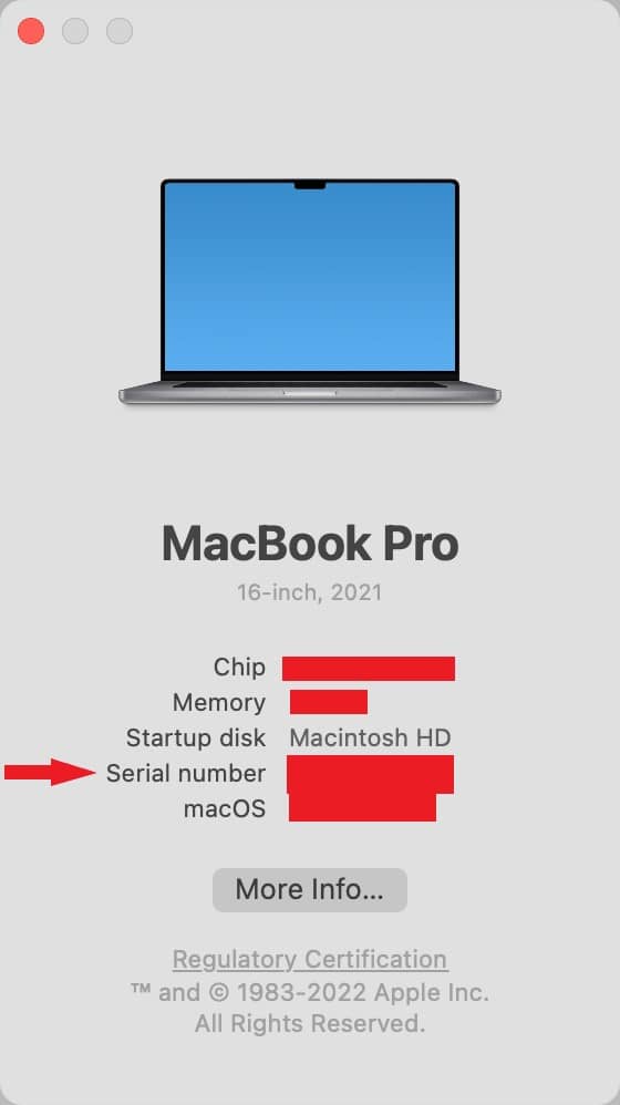 How to Find the Serial Number on a MacBook Using 2 Easy Methods 2