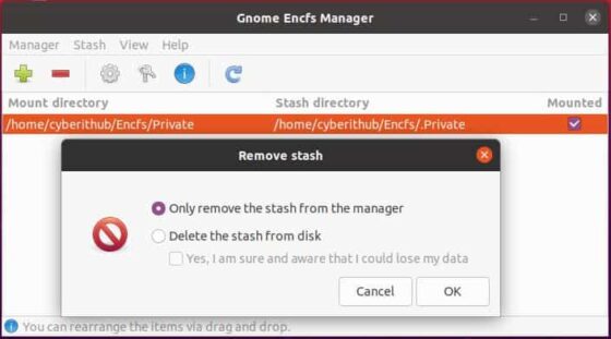 How to Install GNOME EncFS Manager on Ubuntu 20.04 LTS (Focal Fossa) 8