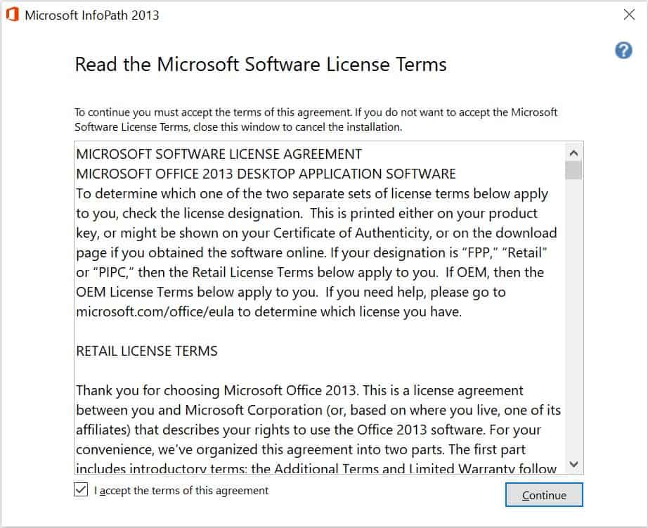 How to Install Microsoft InfoPath 2013 on Windows 10 4