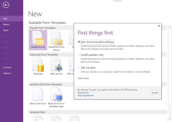 How to Install Microsoft InfoPath 2013 on Windows 10 9