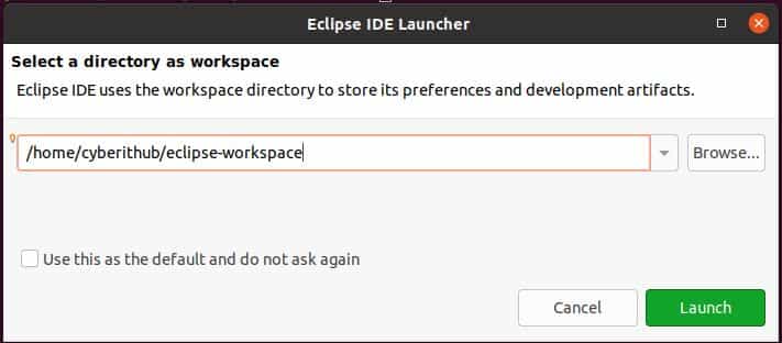 How to Install Eclipse IDE on Ubuntu 20.04 LTS (Focal Fossa) 7