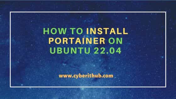 How to Install Portainer on Ubuntu 22.04