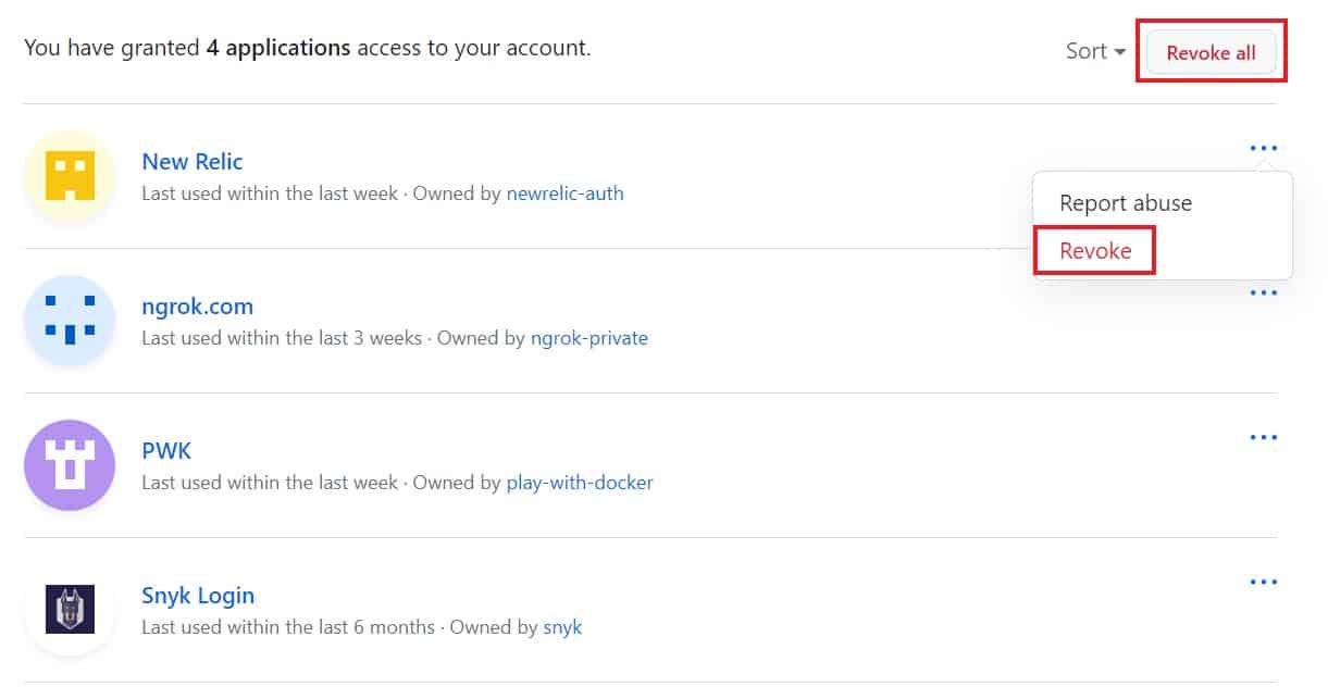How to Remove Application Access to Your GitHub Account 7