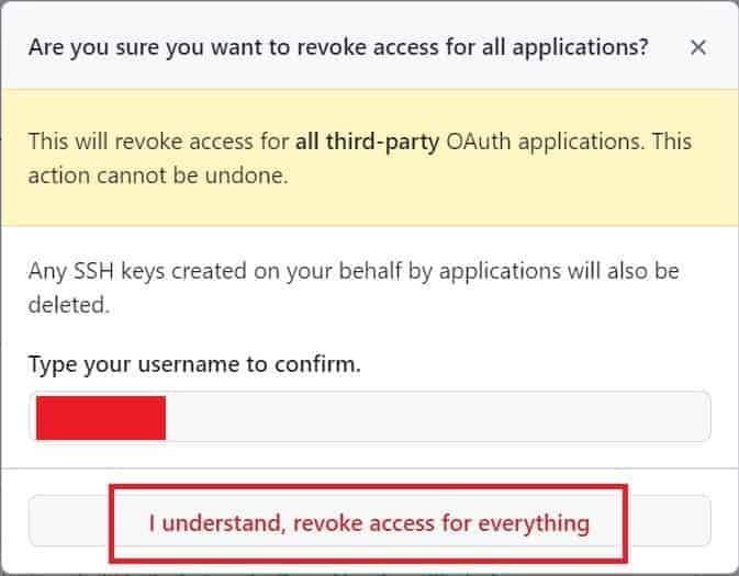How to Remove Application Access to Your GitHub Account 8