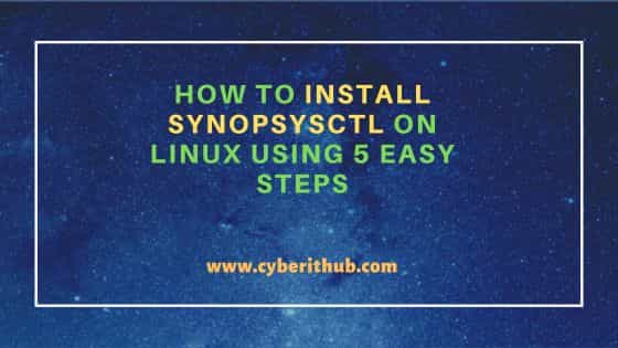 How to Install Synopsysctl on Linux Using 5 Easy Steps