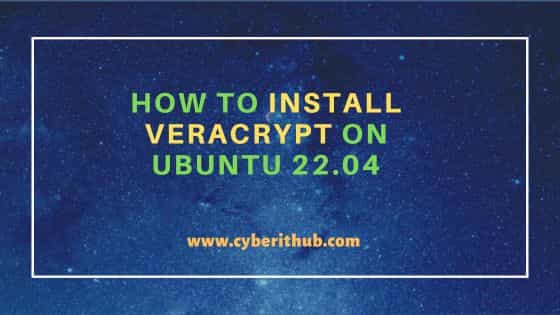 How to Install VeraCrypt on Ubuntu 22.04 1