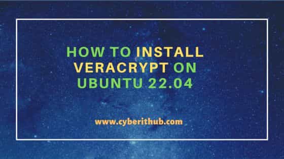 How to Install VeraCrypt on Ubuntu 22.04 5