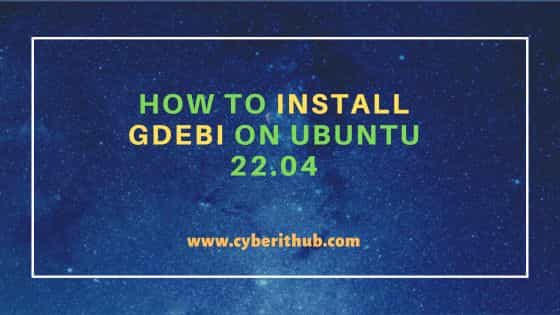 How to Install Gdebi on Ubuntu 22.04 1
