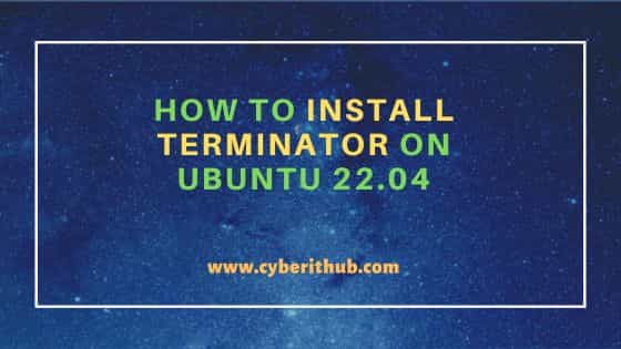 How to Install Terminator on Ubuntu 22.04 37