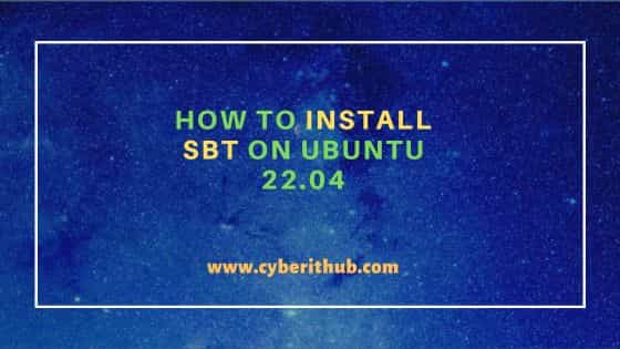 How to Install sbt on Ubuntu 22.04 1