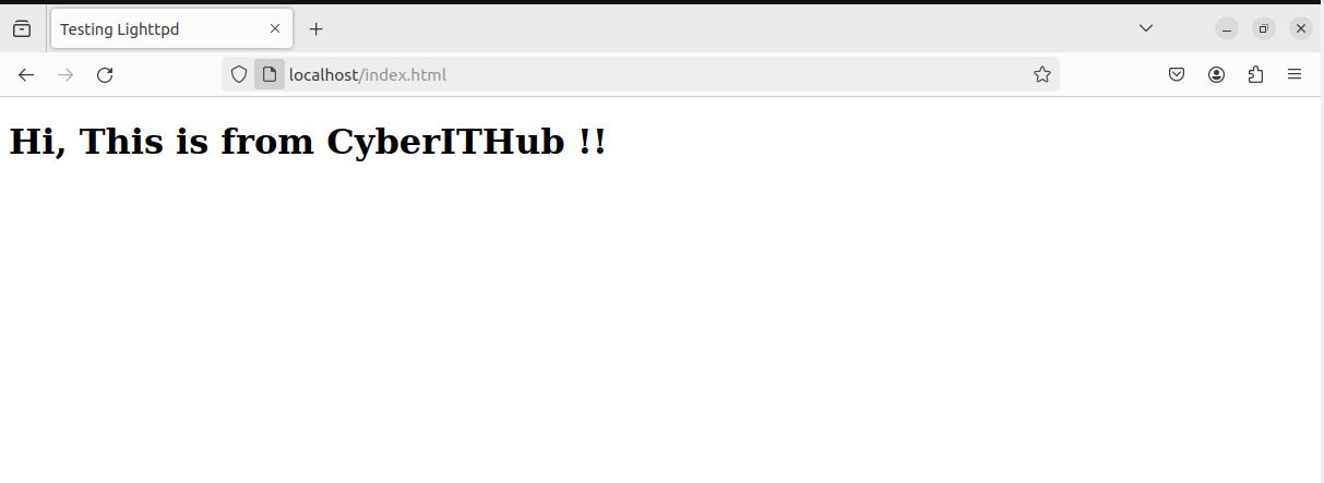 How to Install lighttpd web server on Ubuntu 22.04 46