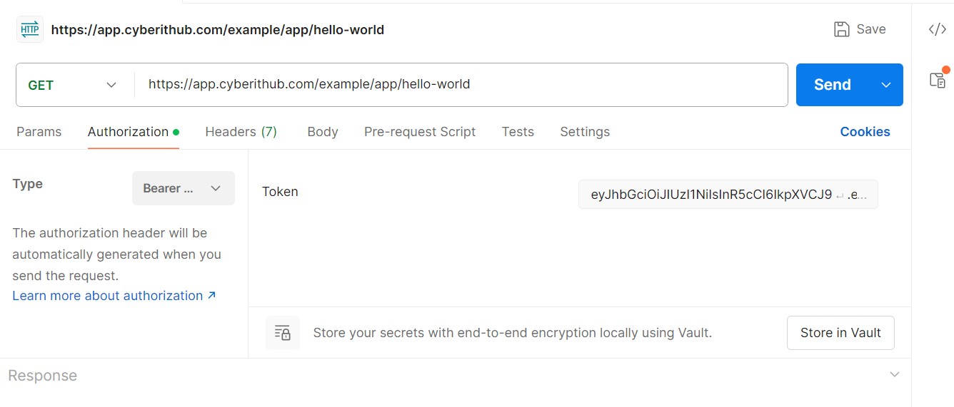 Solved "Token can not be verified: Full authentication is required to access this resource" 2