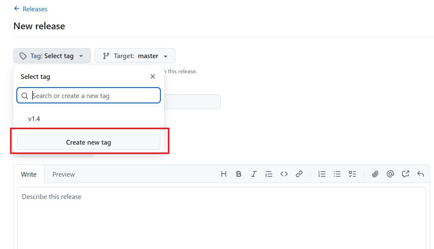 How to tag a commit in GitHub using GUI Method 8
